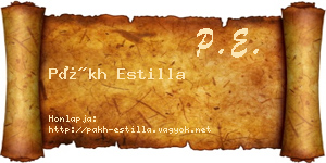 Pákh Estilla névjegykártya